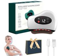 ThermaEdge Foot Scraper, Thermaedge Plantar Fasciitis Massager, Red Light/Heat/Vibration 3-in-1, Heated Muscle Scraper for Deep Muscle Recovery for Feet Legs Arms Back and Face (White)