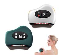 ThermaEdge Foot Scraper, Thermaedge Red Light Heated Muscle Scraper, Electric Vibrating Scraping Board with 12 Levels, Electric Fascia Knife, Fascia Massage Tools for Relaxing Muscles (2pcs)