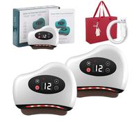 Thermaedge Plantar Fasciitis-Red Light Heated Gua Sha Device, 2026 Upgrade Thermaedge Foot Scraper, for Plantar Fasciitis and Deep Tissue Massage, 4-in-1 Vibration Device for Muscle Care (White*2)