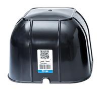 Thermahood - TH140 Pack of 6 - Airtight Downlight Covers for Over Recessed Lights and Downlights - Energy Efficient, Black, 190 x 190 x 140mm