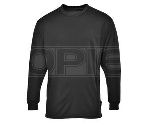Thermal Base Layer Top Black Small - Crew Neck - Portwest B133BKRS