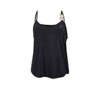 Thermal Base Layer Tops for Women Compression Blouse Women’s Sequin Fringe Tassel Trim Sexy Tank Tops Las Sequin Camisole for Home Daily Wear Xmas Gifts (Black, XL)