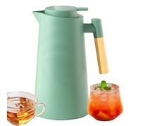 Thermal Beverage Carafe - 1000ml Insulated Teapot, Double Wall Liquid Pitcher, Glass Liner Heat Retention Jug, Portable Drink Container, Leakproof Coffee Server | Camping Commercial Restaurant Bedside