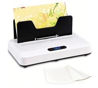 Thermal Binding Machine, Digital Touch Panel with 10 Covers, No Preheat Time, 500 Sheet Capacity - Electric Book Binder for A4/A5/Letter Size Documents, Office, School & Home Project with Air Cooling