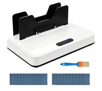 Thermal Binding Machine No Preheat Time 700W Book Binder with Digital Touch Panel and Air Cooling, 600 Sheets Capacity Electric Binder for A4 Letter Size Documents, with 20 Covers and Brush