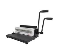Thermal Binding Machine, Wire Binding Machine A4 Manual 34 Holes Punches 15 & Binds 130 Sheets TD-1500B34R Deal for Office & Schoo& Homel