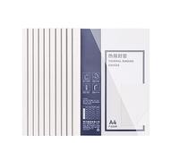 Thermal Binding Presentation Covers 10Pcs A4 White Clear Hot Melt Glue Spine Thermal Binding Covers