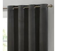 Thermal Blackout Curtains - Energy Efficient, Light Blocking, Insulated Window Drapes - (167cm x 160cm) - (CHARCOAL, W 66" x L 63")