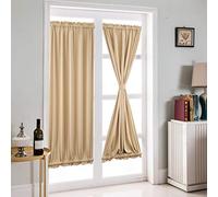 Thermal Blackout Patio Door Curtain, Light Brown, 64x102cm, Energy-Efficient Sliding Door Panel for Balcony, Insulation & Privacy, 1 Piece, Perfect for Home Decor