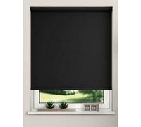 Thermal Blackout Roller Blinds 175Cm Drop X Width 150Cm Black