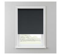 Thermal Blackout Roller Blinds for Window UV Protection Easy Fit Home Office Black out Blind for Bedroom, Trimmable Child Safe Dark Grey, 180cm Width x 165cm Drop