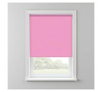 Thermal Blackout Roller Blinds for Window UV Protection Easy Fit Home Office Black out Blind for Bedroom, Trimmable Child Safe Pink, 180cm Width x 165cm Drop