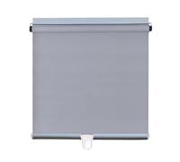 Thermal Blackout Roller Shades No Drill Room Darkening Window Blinds Easy Fit Temporary Sunshade Curtains Grey 32x150cm (12.6x59in) for Enhanced Privacy and Light Control