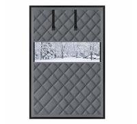 Thermal Blackout Window Cover, Window Insulation for Winter Home & RV | Wide20-79in Thick Window Winter Insulation, Easy Roll Up Window Heat Blocker, Hook Loop Install(Grays,65Wx100H cm)
