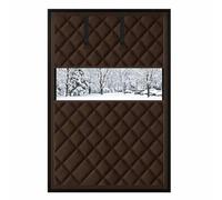 Thermal Blackout Window Cover, Window Insulation for Winter Home & RV | Wide20-79in Thick Window Winter Insulation, Easy Roll Up Window Heat Blocker, Hook Loop Install(Browns,120Wx240H cm)