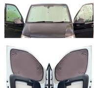 Thermal Blinds Compatible With Mercedes Citan (First Generation) (Years 2012-2021) (Full Set With Barn Doors) With Backing Colour in Brown, Reversible