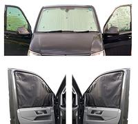 Thermal Blinds Compatible With Nissan NV200 (Years 2010-Date) (Front Set) With Backing Colour in Charcoal, Reversible