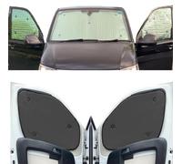 Thermal Blinds Compatible With Toyota HiAce (Fourth Generation) (Years 1990-2006) (Full Set SWB With Tailgate) With Backing Colour in Charcoal, Reversible