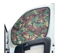 Thermal Blinds Single Window Kits Compatible with Ford Tourneo Custom (2024-Date) Second Generation (2 Middle Windows / 2 Sliding Doors Blinds) With Backing Colour In DPM Camo