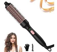 Thermal Brush 32mm, UKLISS Heated Round Brush 3 in 1, Heated Hair Styler with 392℉, Double Voltage Lightweight Hot Brushes for Hairstyle- Curly, Straight, Comb