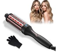 Thermal Brush 38mm, Infrared Curling Brush, Ceramic Thermal Brushes for Hair, Thermal Round Brushes with 5 Temperatures 120-200℃, Volumize Comb Curler Styling Tool Dual Voltage