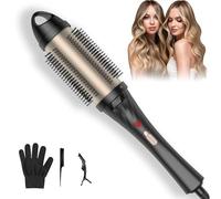 Thermal Brush 45mm, 3 in 1 Curl Brush Heat Brushes, Ceramic Tourmaline Hot Brushes Round Brushes，Hot Brushs Creates Root Volume and Loose Curls, Dual Voltage Suitable for Travelling