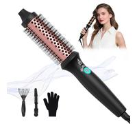 Thermal Brush for Hair - 32mm Heated Round Brush, UKLISS 3 in 1 Hot Hair Brush, Heated Hair Brush with 320-400°F, Hot Brushes Create Root Volume & Loose Curls & Bob Hairstyles, Double Voltage