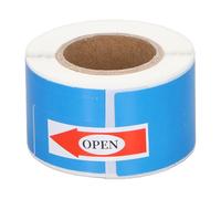 Thermal Cable Label Roll for Network Identification - 100 White Thermal Sticker Labels for Fiber Optic and Video Cables - 25 x 38 mm Size with 40 mm Tail - and Oil Resistant (Blue)