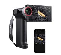 Thermal Camera DV for Bird finding Super Resolution 512x384 Infrared Camera with 5" Rotatable HD Touchscreen, 250m Detection Range 8x Zoom 50 Hz, Thermal Monocular for Outdoor Observation, Black