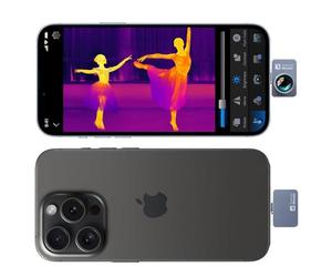 Thermal Camera for iPhones Thermal Master P2 Pro Infrared Camera with Macro Lens Thermometer 15x Zoom, Including Adapter for iPhone 15/16