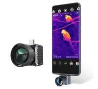 Thermal Camera T2 Max for iPhone and Android Thermal Monocular hunting X³ Resolution to 512x384 Razor Sharp Imaging, 50Hz Thermal View 15x Digital Zoom (Black)