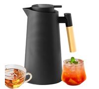 Thermal Carafe,1000ml Glass Lined Juice Carafe - Leak-Proof Container, Tea Jug, Water Pitcher for Home Kitchen Restaurant Use