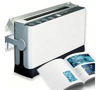 Thermal Cinch Binding Machine 200-Sheet Capacity Hot Melt Book Binder with Cooling Slot & Fast Heating, for A4/A5/A6 Magazines, Photos, Documents