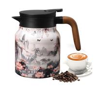 Thermal Coffee Carafe, 1L Stainless Steel Teapot with Infuser, Insulated Coffee Carafe, Double Walled Vacuum Insulated Water Jugs, Thermal Carafes Tea Pot for Hot and Cold Drinks, Tea, Beverage