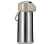 Thermal Coffee Carafe, 2.2L Stainless Steel Airpot Pump Jug Thermal Drink Dispenser with 360° Rotatable Base and Carry Handle for Coffee, Hot Chocolate, Hot Cold Beverage