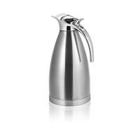 Thermal Coffee Carafe, Double Wall Vacuum Insulated Thermo Jug Stainless Steel Vacuum Thermal Pot for Coffee, Hot Water, Tea(Silver-2L)