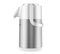 Thermal Coffee Carafe Jugs 3L/102 Oz Insulated Pump Coffee Pot with Safety Lock,Stainless Steel Vacuum Jug Teapot for Hot/Cold Water(Silver)
