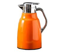 Thermal Coffee Carafe Red 1.8.L/63oz Stainless Steel Coffee Carafe Insulated Thermal Double Wall Vacuum Leak-Proof Thermos Mug for Travel Office Party Camping, Beverage Dispenser(/Orange)