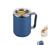 Thermal Coffee Mug with Handle, 450ml Double Wall Insulation Stainless Steel Coffee Mug Tumbler with Lid for Hot & Cold Drinks, Protable Reusable Water Cup for Men Women Home Office Travel Camping