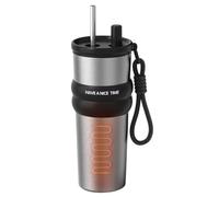 Thermal Coffee Tumbler - 710ml Insulated Water Bottle with Straw | Large Capacity Hot and Cold Drink Mug for Commute Fishing Travel Road Trip Sports Camping
