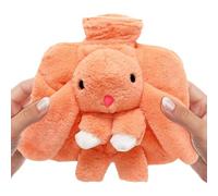 Thermal Compress Bag - Hot Water Bottle with Lid, Plush Rabbit Blanket | Cartoon Plush Toy, Hot Water Bottle Bag, 1500ml Washable Foot Warmer with Wide or Wide Design
