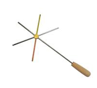 Thermal Conductivity Comparison Set - Copper Iron Aluminum Heat Conduction Demonstrator for Middle School Physics