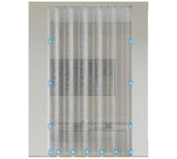 Thermal Curtains for Summer Heat, Insulated Curtains for Door, Transparent Plastic Curtain for Doorway, Magnetic Door Curtain with Self-Adhesive Rails, Heat Blocking Thermal Curtains