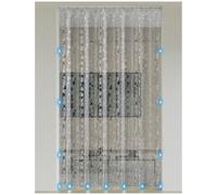 Thermal Curtains for Summer Heat, Insulated Curtains for Door, Transparent Plastic Curtain for Doorway, Magnetic Door Curtain with Self-Adhesive Rails, Heat Blocking Thermal Curtains