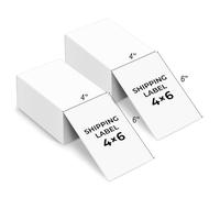 Thermal Direct Shipping Label (Pack of 900 4x6 Fan-Fold Labels), Thermal Labels for Thermal Printer Compatible with PL70E Label Printer, Commercial Grade