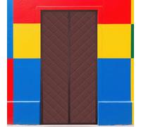 Thermal Door Curtain 117 x 208 cm Thickened Windproof Waterproof Windproof Temporary Curtains Keep Warm in Winter Cool in Summer for Home, Office and Store, Brown