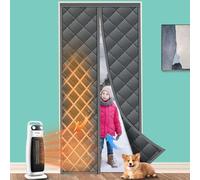 Thermal Door Curtain, Thermal Door Cover for Winter 32"x80" RV Door, Insulated Door Curtain Thickening Heavy Duty Insulated Door Screen, Winter Door Insulation to Keep Warm Air in, Cold Air Out B