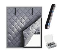 Thermal Door Curtain, Thermal Insulated Window Curtain Multicolor Multiple Sizes(Black,24x28in/60x70cm)