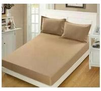 Thermal Flannelette Super Comfy with Brushed Cotton Extra Deep Fitted Sheets + Pair of Pillow Case (Latte, Double)