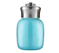 Thermal Flask, 200ml Mini Vacuum Flasks Vacuum Insulated Water Bottle Non-Leak Vacuum Hot and Cold Water Bottle Girls Boys Adult (Teal)